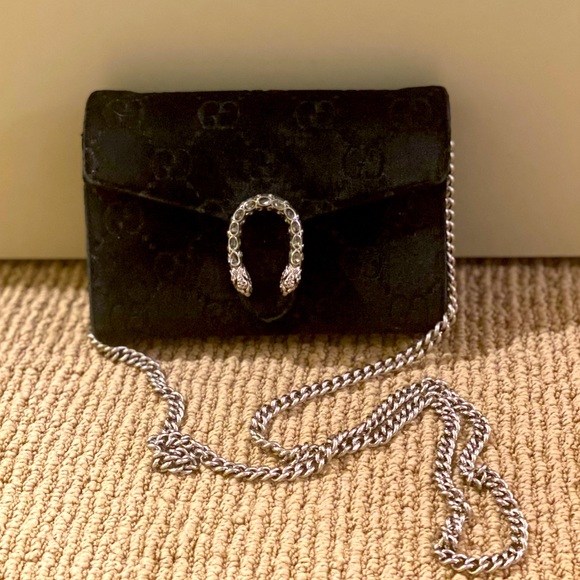 Authentic Gucci Bag!! Black velvet Gucci Bag!